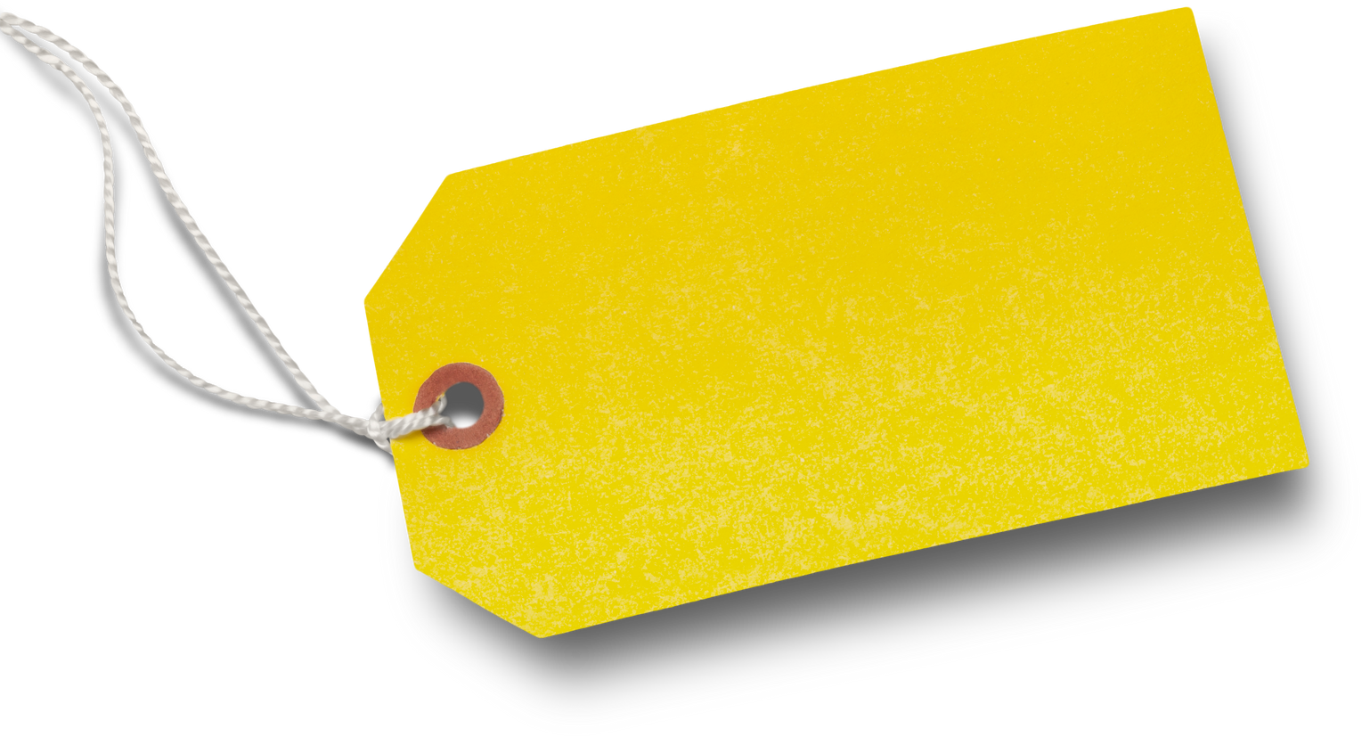 Blank Yellow Tag